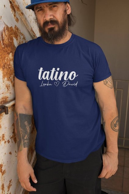 Pánske tričko Tatino s menami detí