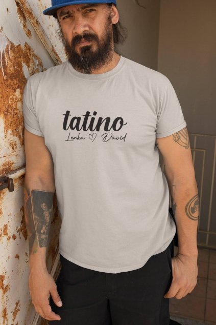 Pánske tričko Tatino s menami detí