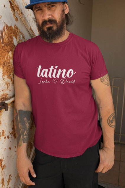 Pánske tričko Tatino s menami detí