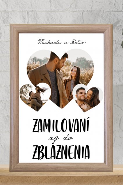 Fotokoláž Zamilovaní až do zbláznenia