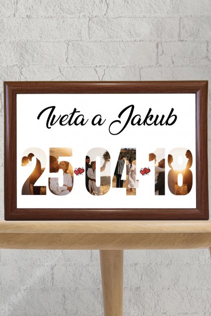 Fotokoláž s dátumom