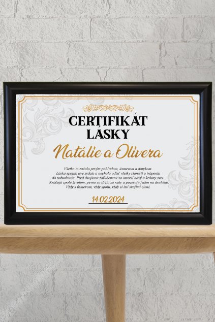 Certifikát lásky