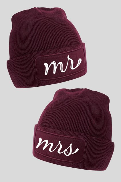 Čiapky pre páry Mr Mrs