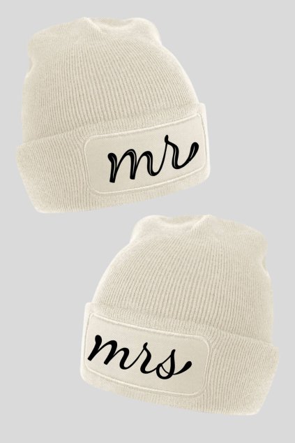 Čiapky pre páry Mr Mrs