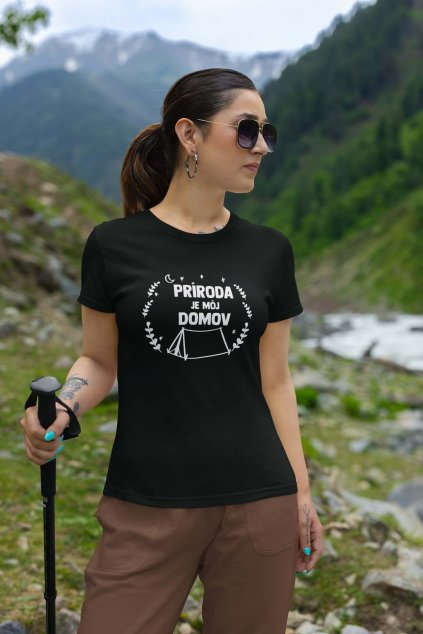 Dámske tričko Príroda je môj domov