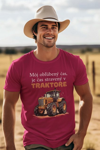 Pánske tričko Čas strávený v traktore