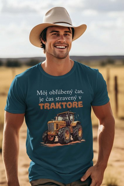 Pánske tričko Čas strávený v traktore