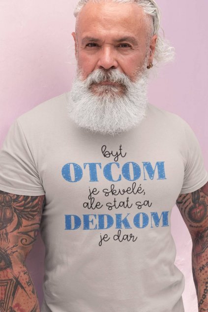 Pánske tričko Stať sa dedkom je dar