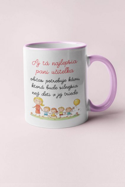 Šálka Pani učiteľka potrebuje kávu