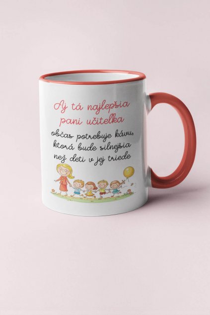 Šálka Pani učiteľka potrebuje kávu