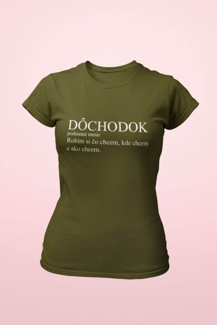 Dámske tričko Dôchodok