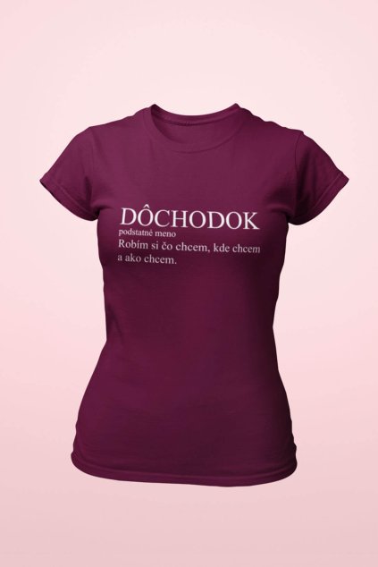 Dámske tričko Dôchodok