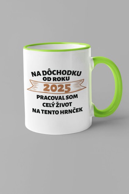 Pánska šálka Na dôchodku od roku...
