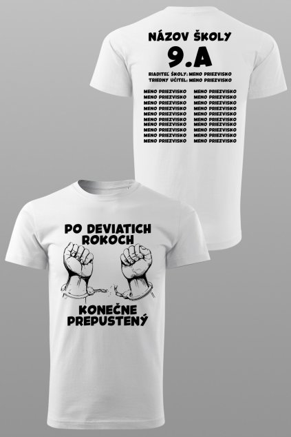 Absolventské tričko Konečne prepustený
