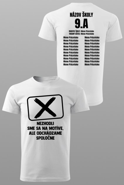 Absolventské tričko Odchádzame spoločne