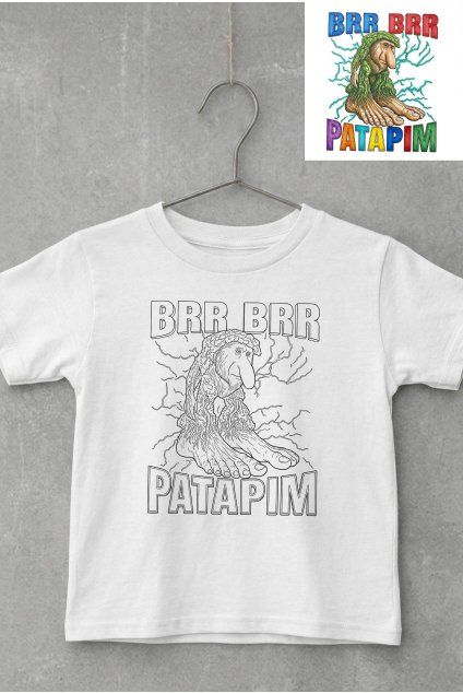 Detské tričko vymaľuj si Brr brr patapim