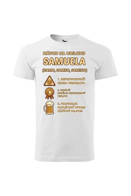 Pánske tričko Návod na obsluhu Samuela