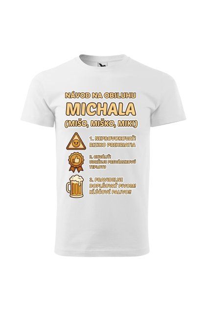 Pánske tričko Návod na obsluhu Michala