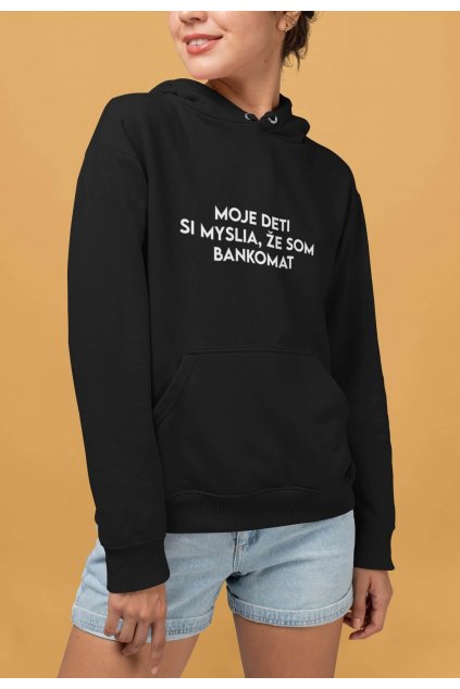 Vtipná dámska mikina Bankomat
