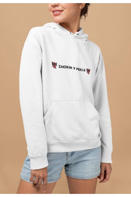 Vtipná dámska mikina Zhorím v pekle