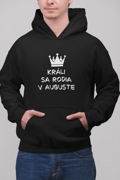 Pánska mikina Králi sa rodia v auguste