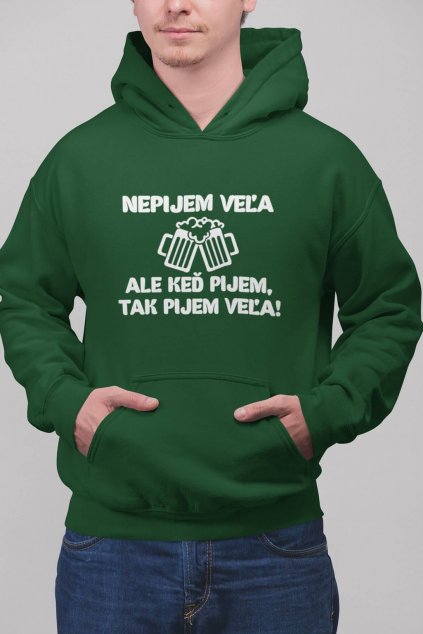 Pánska mikina Nepijem veľa