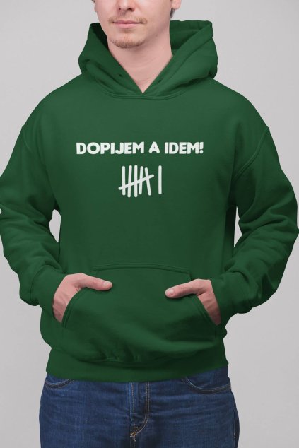 Pánska mikina Dopijem a idem!