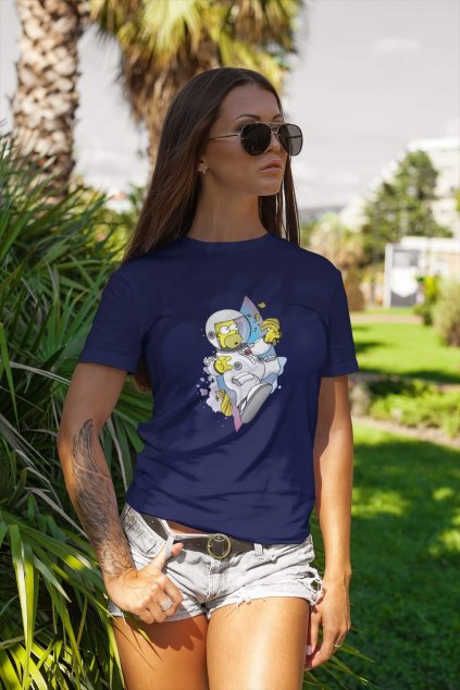 Dámske tričko Homer space