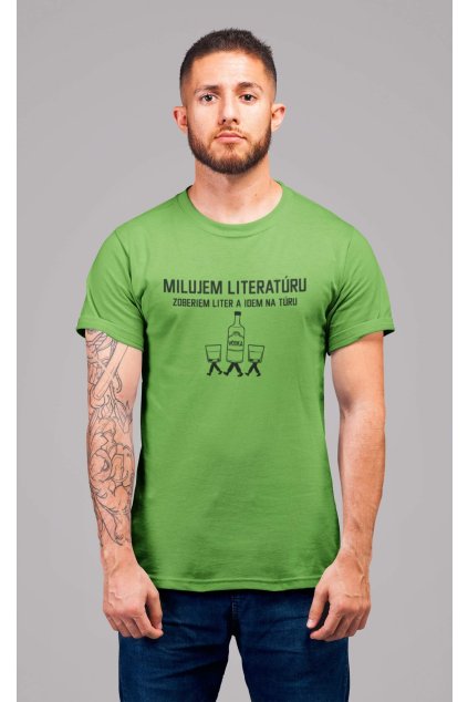 Pánske tričko Milujem literatúru