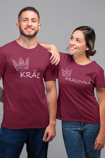 Tričká pre páry Kráľ a Kráľovná