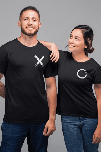 Tričká pre páry Krúžok a krížik