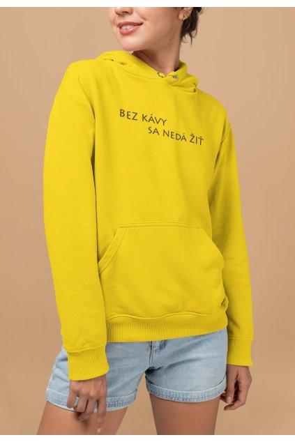 Vtipná dámska mikina Bez kávy sa nedá žiť
