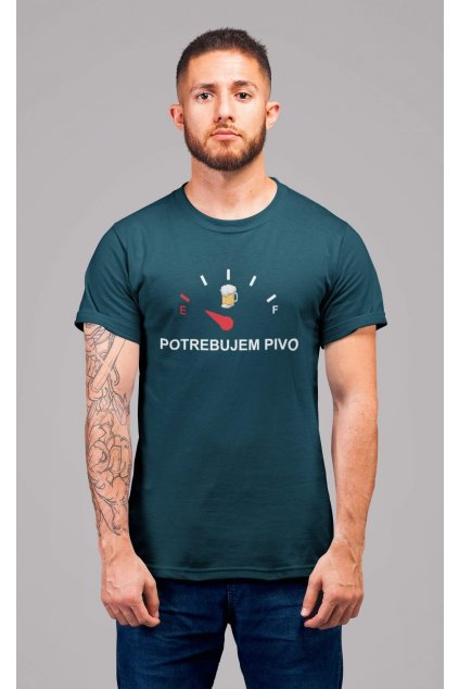 Pánske tričko Potrebujem pivo