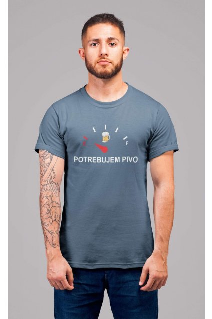Pánske tričko Potrebujem pivo