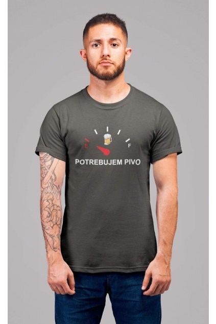 Pánske tričko Potrebujem pivo