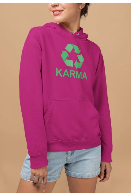 Vtipná dámska mikina Karma