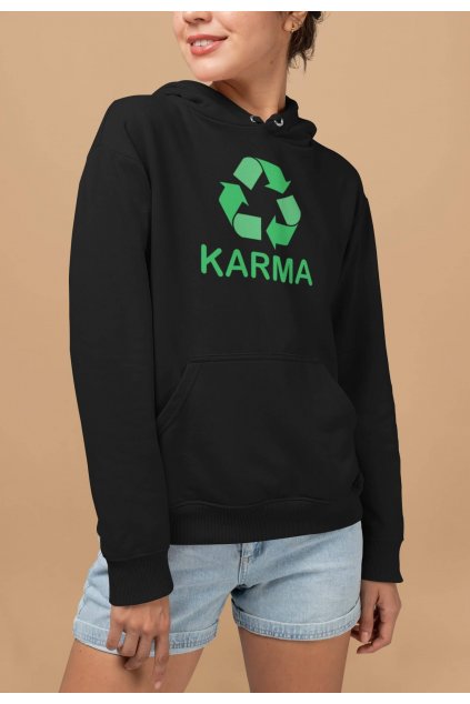 Vtipná dámska mikina Karma