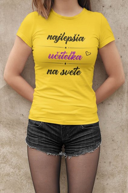 Dámske tričko Najlepšia učiteľka