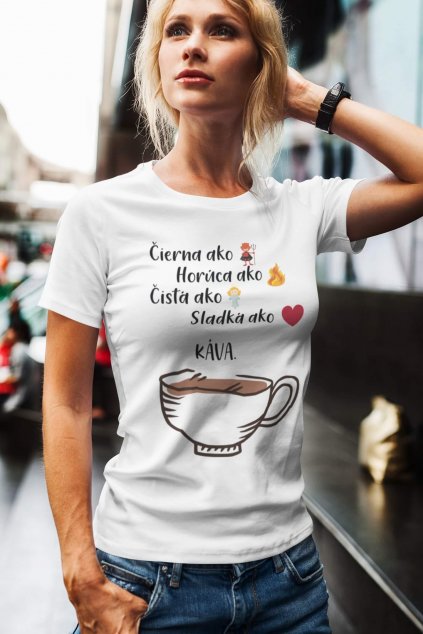 Dámske tričko Definícia kávy