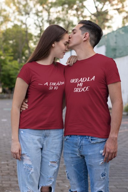 Tričká pre páry Ukradla mi srdce