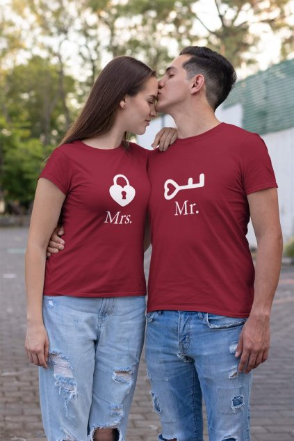 Tričká pre páry Mr a Mrs