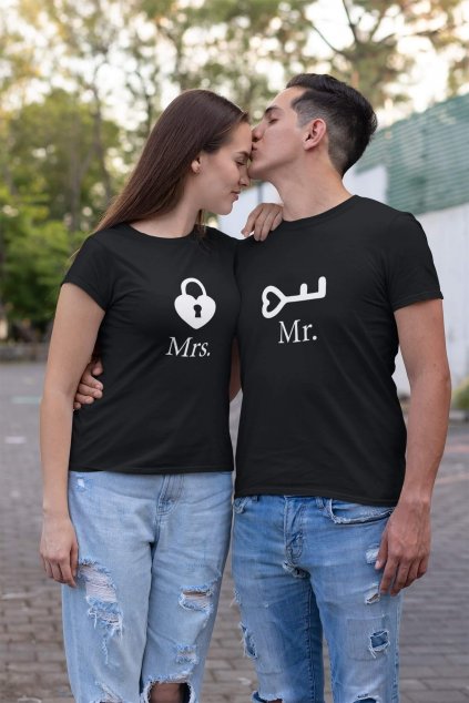 Tričká pre páry Mr a Mrs