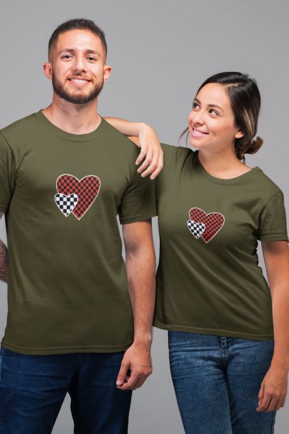 Tričko pre páry Srdiečko