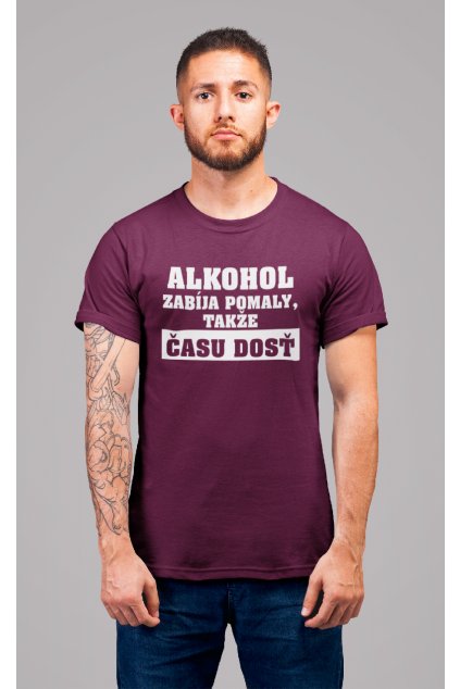 Pánske tričká Alkohol zabíja