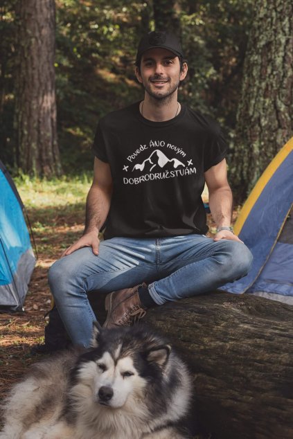 Pánske tričko Áno novým dobrodružstvám