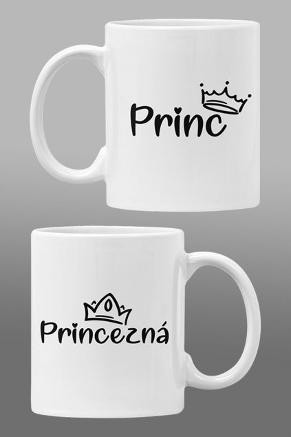 Šálky pre zaľúbených Princ a princezná