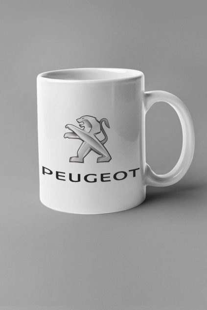 Šálka s logom auta Peugeot