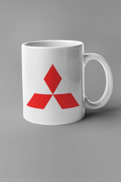 Šálka s logom auta Mitsubishi