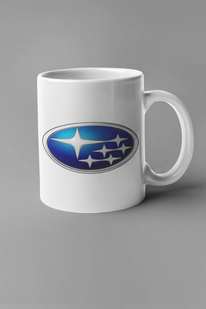 Šálka s logom auta Subaru