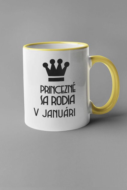 Narodeninová šálka Princezné sa rodia v januári